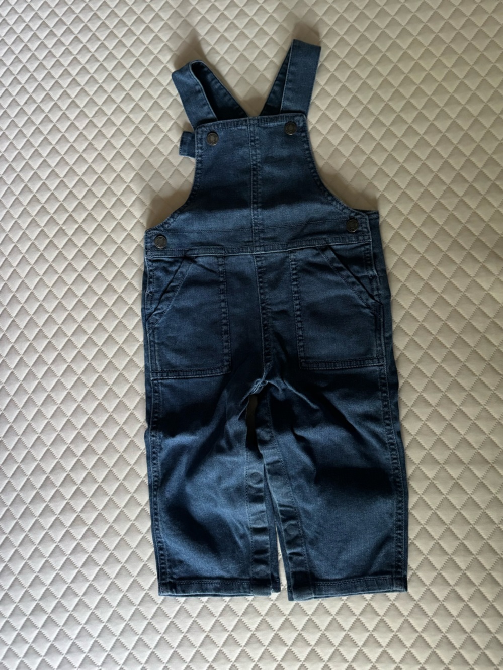 Carter's Indigo Denim Overall Dress with Front Pockets